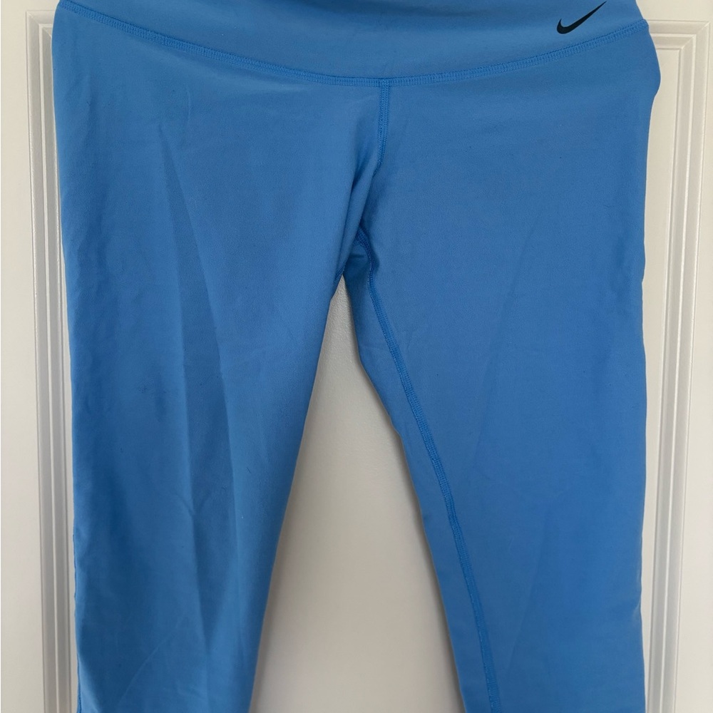 Nike Blue Leggings Slim Fit Athletic Wear